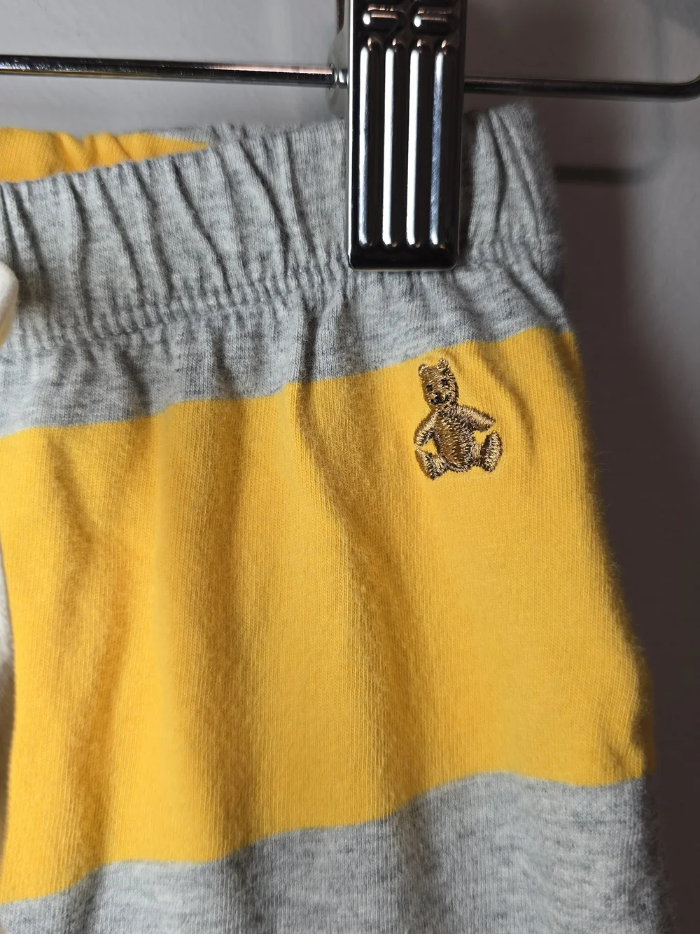 GAP Yellow & Gray Striped Jogger Pants. Soft Cotton Pants